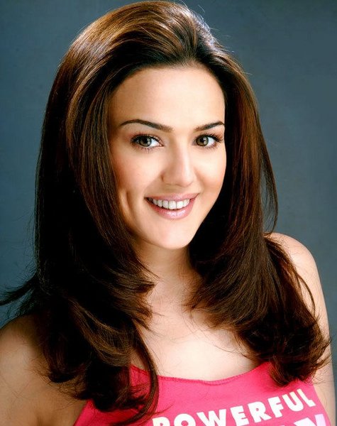 Lovely Preity Zinta Hairstyle