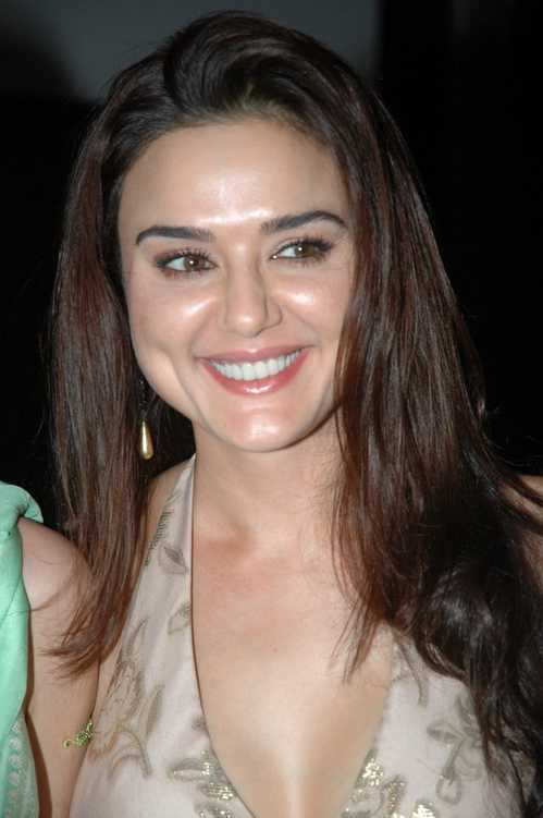 Preity Zinta Wavy Hairstyle