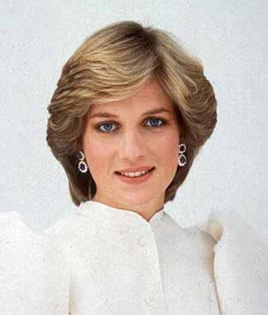Beautiful Princess Diana Short Hairstyle