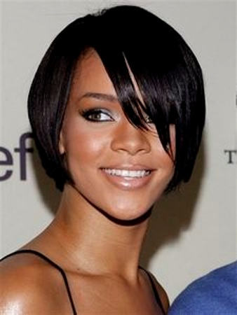 Rihanna Bob Cut Hairstyle