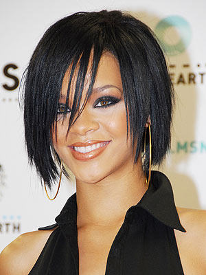 Rihanna Emo Hairstyle