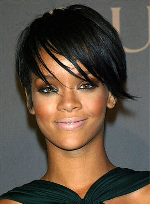 Rihanna Choppy Hairstyle