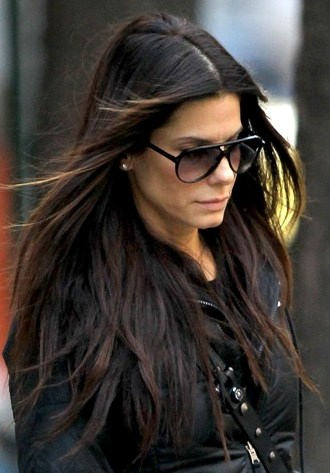 Sandra Bullock Long Wavy Hairstyle