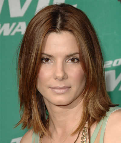 Sandra Bullock Shoulder Length Hairstyle