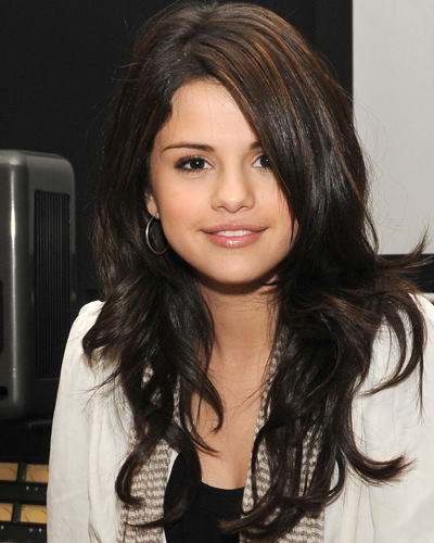 Selena Gomez Long Layered Hairstyle