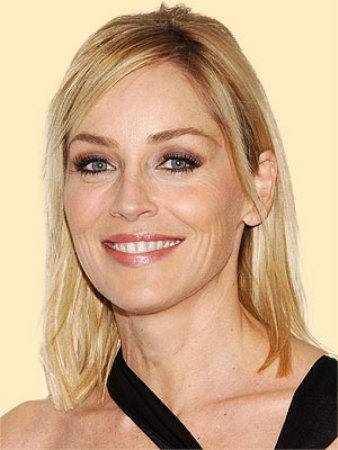 Sharon Stone Shoulder Length Hairstyle