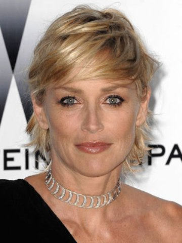 Sharon Stone Emo Hairstyle