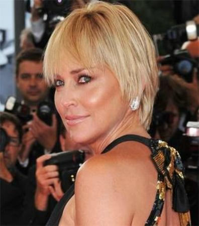 Beautiful Sharon Stone Hairstyle