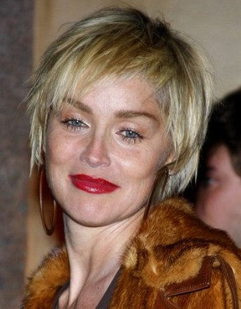 Sharon Stone Emo Hairstyle