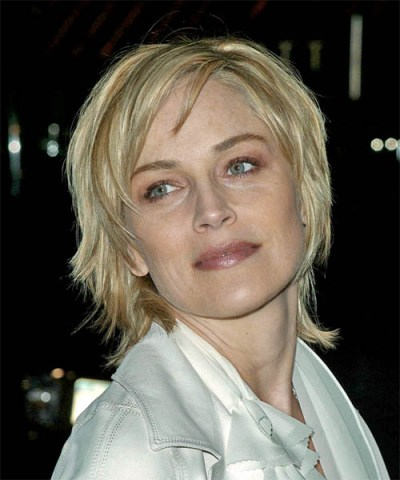 Sharon Stone Short Hairstyle