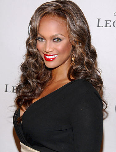 Tyra Banks Nice Curly Hairstyle