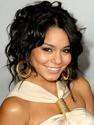 Vanessa Hudgens Short Curly Hairstyle