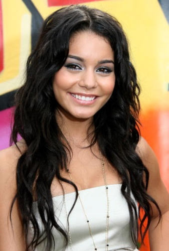 Vanessa Hudgens Long Black Hairstyle