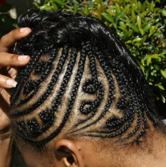 Black Cornrow Hairstyle