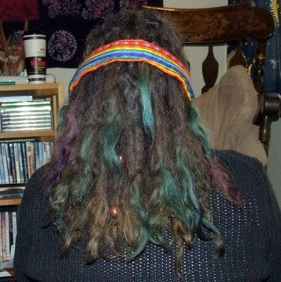 Colored Dreadlock Hairstyle
