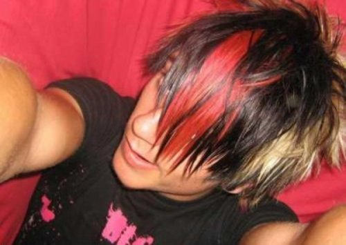 Colorful Emo Hairstyle