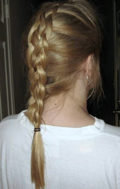 Fine French Braid Hairstyle
