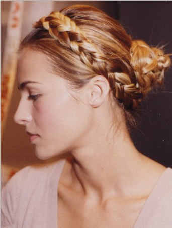 French Braid Bun Hairstyle