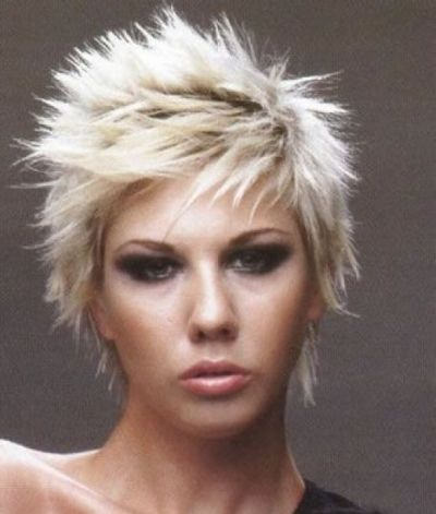 Stylish Short Funky Hairstyle