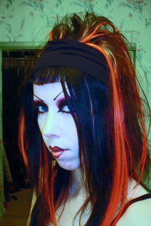 Colorful Goth Hairstyle
