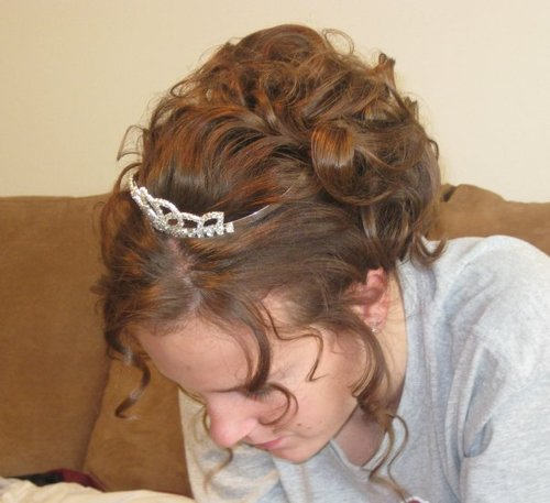 Crown Homecoming Hairstyle