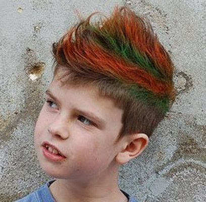 Colorful Kids Hairstyle
