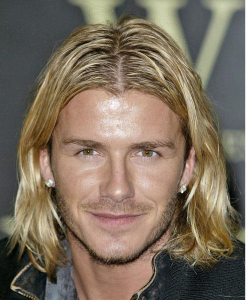 David Beckham Long Hairstyle