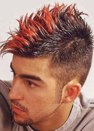 Red Mohawk Hairstyle