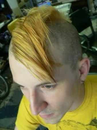 Light Yellow Mohawk Hairstyle