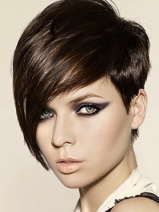 Angle Short Prom Hairstyle