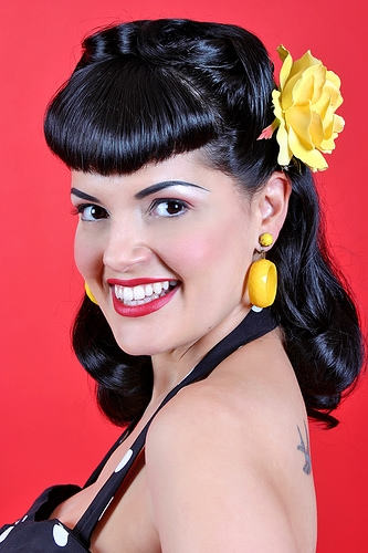 Fine Black Rockabilly Hairstyle