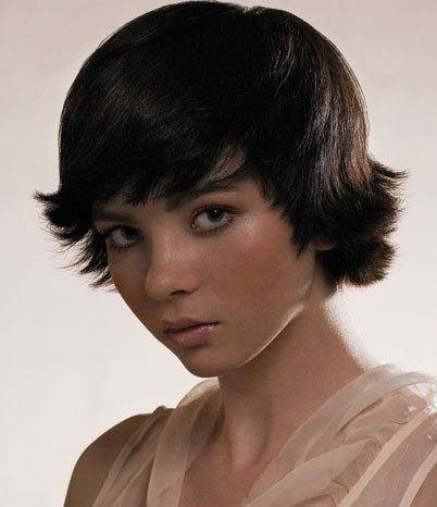 Short Flipped Hairstyle