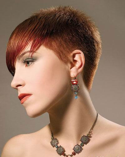 Red Short Hairstyle