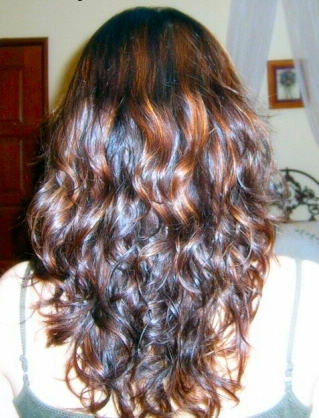Colorful Spiral Perm Hairstyle