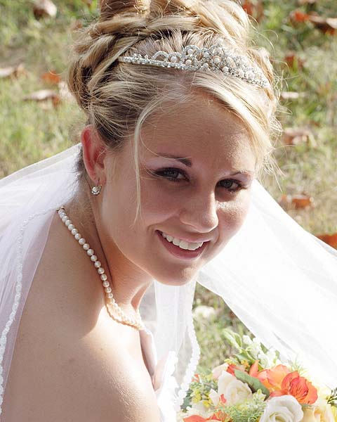 Bun Hairstyle With Tiara