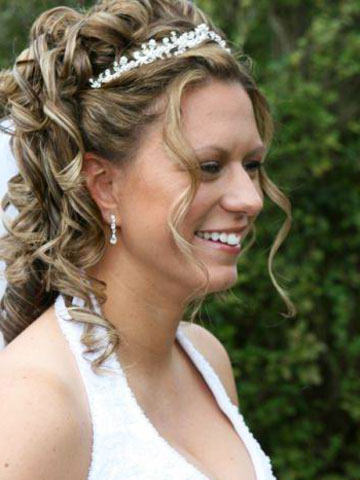 Curly Hairstyle With Tiara