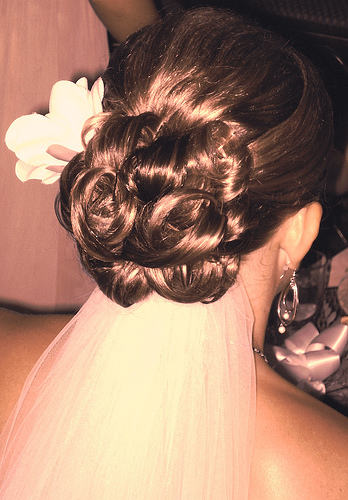 Shining Updo Wedding Hairstyle