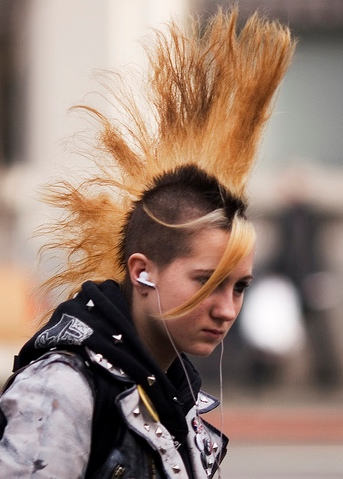 Wild Mohawk Hairstyle