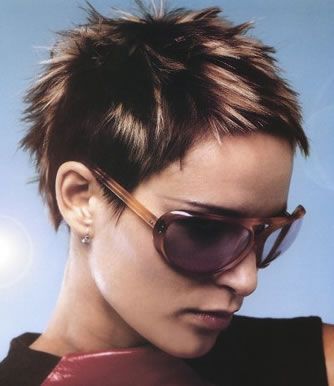 Black Shades - Bleached Short Hairstyle