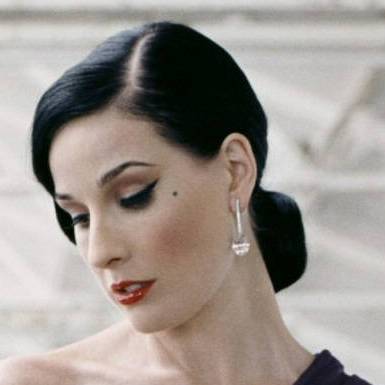 Dita Von Teese Elegant Bun Hairstyle