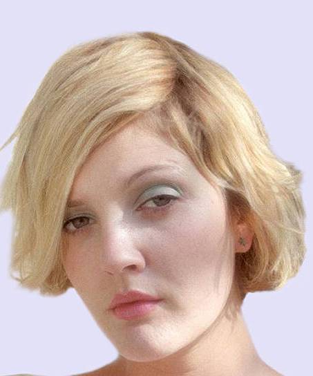 Drew Barrymore Blonde Short Hairstyle