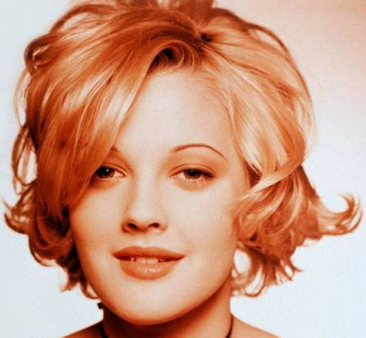 Drew Barrymore Trendy Short Hairstyle