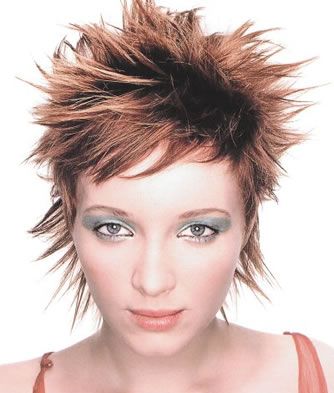 Funky And Spiky Short Hairstyle