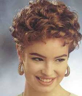 Old Fashioned Short Curly Hairstyle