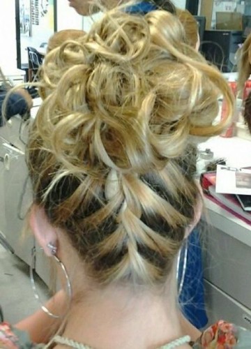 Beauty Pageant Updo Hairstyle
