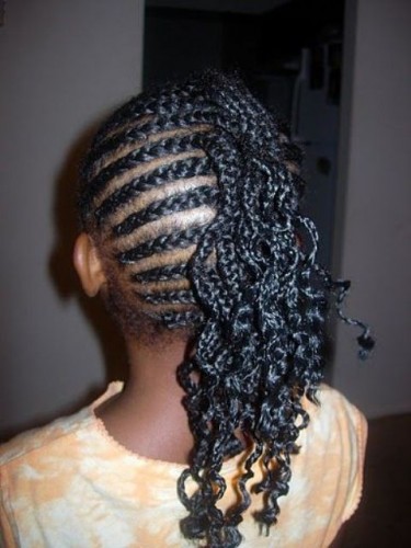 Black Cornrow Hairstyle