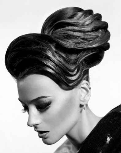 Black Stylish Bun Hairstyle