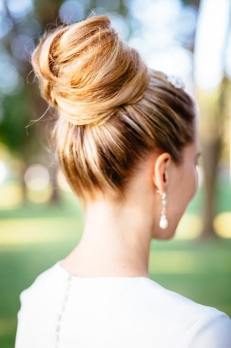 Blonde Bun Hairstyle