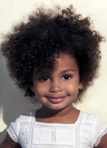 Child Afro hairstyle