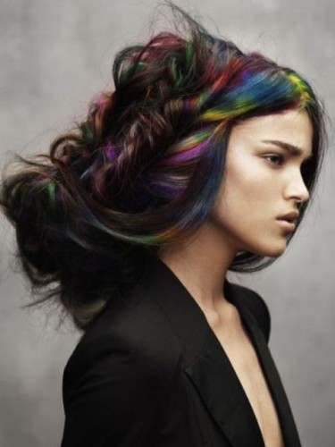 Colorful Layered Hairstyle